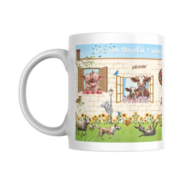 Caneca "Mais um dia sem exploração animal" - Imagem 3