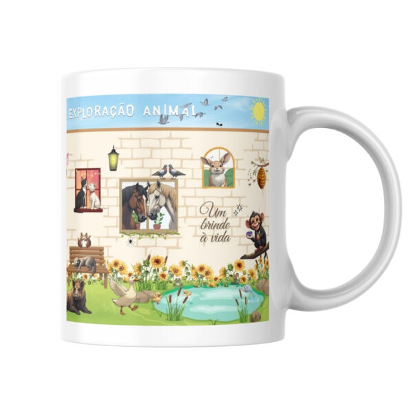 Caneca "Mais um dia sem exploração animal" - Imagem 2
