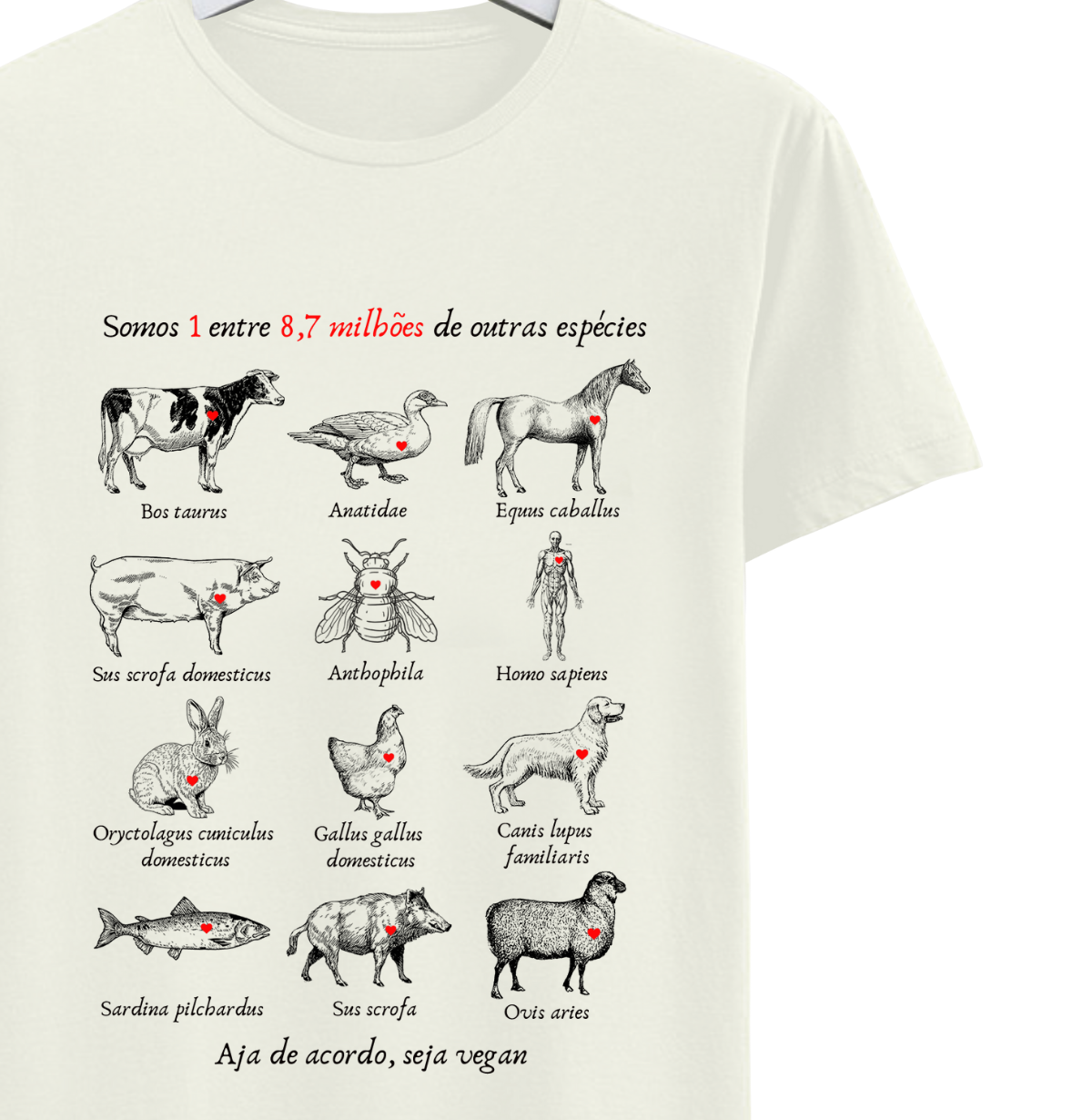 Camiseta "Espécies"
