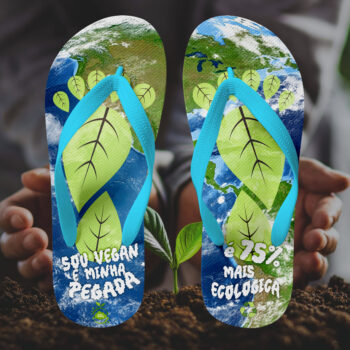 Chinelo "Pegada Ecológica"