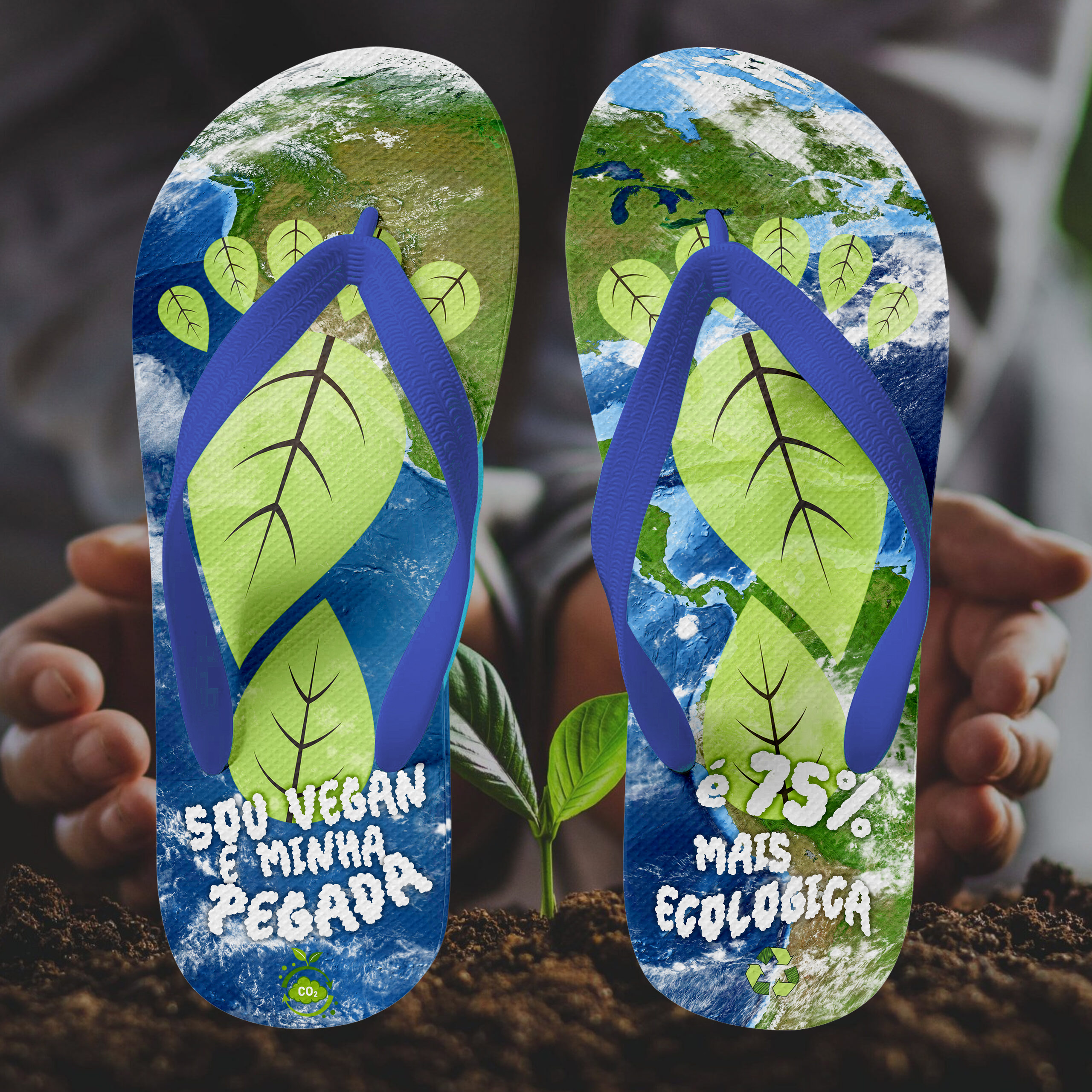 Chinelo "Pegada Ecológica" - Imagem 2