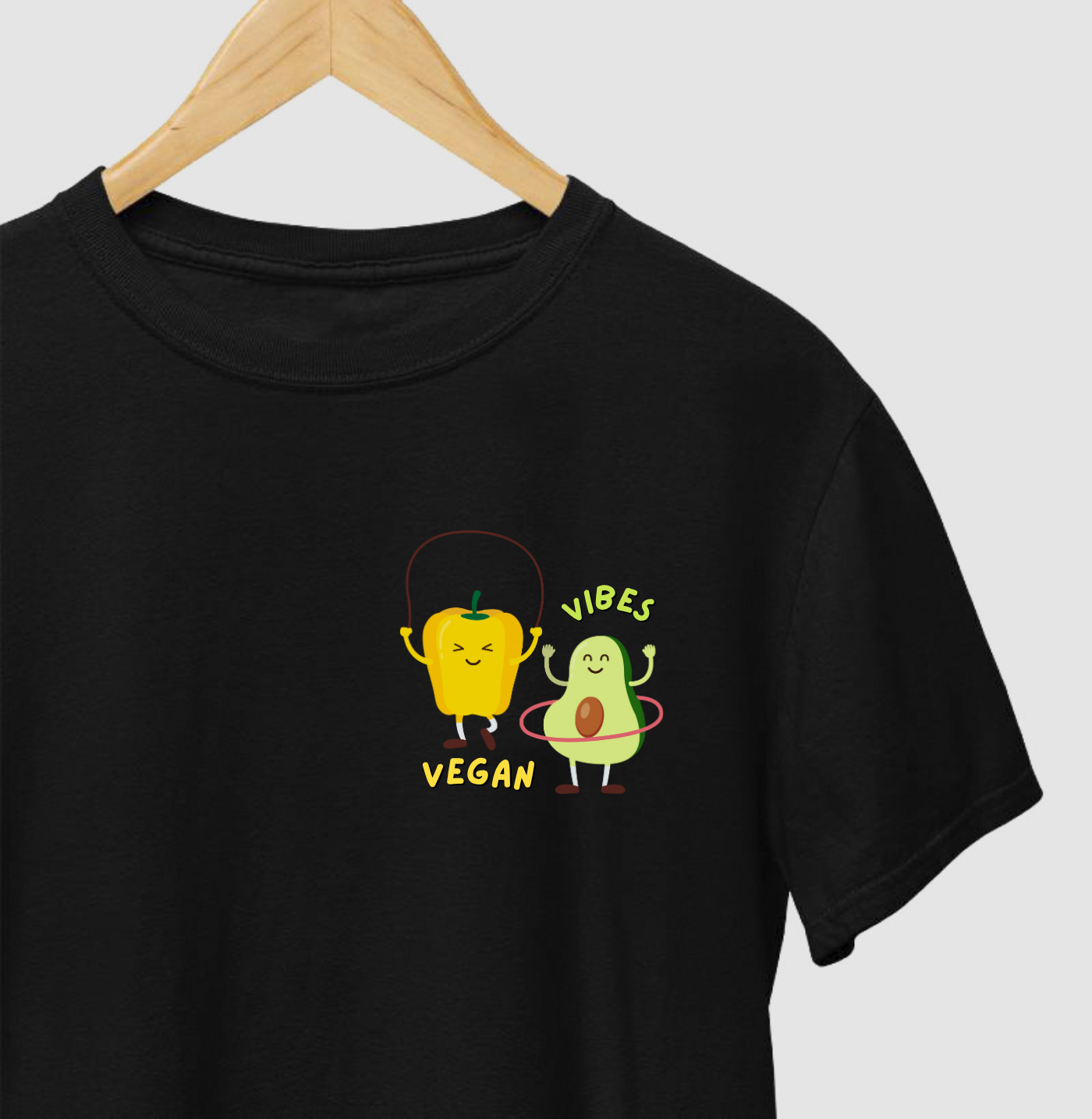 Camiseta minimalista "Vegan Vibes"