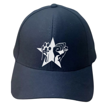 Boné de Aba Curva em algodão Ajustável "Libertação animal e humana"