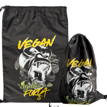 Mochila Saco Preta "Vegan"