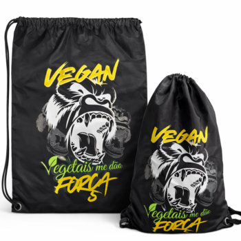 Mochila Saco Preta "Vegan"