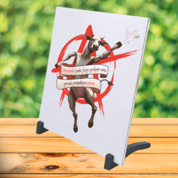 Azulejo decorativo 15x15cm "Liberdade"