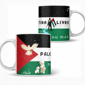 Caneca 325ml "Palestina livre!"