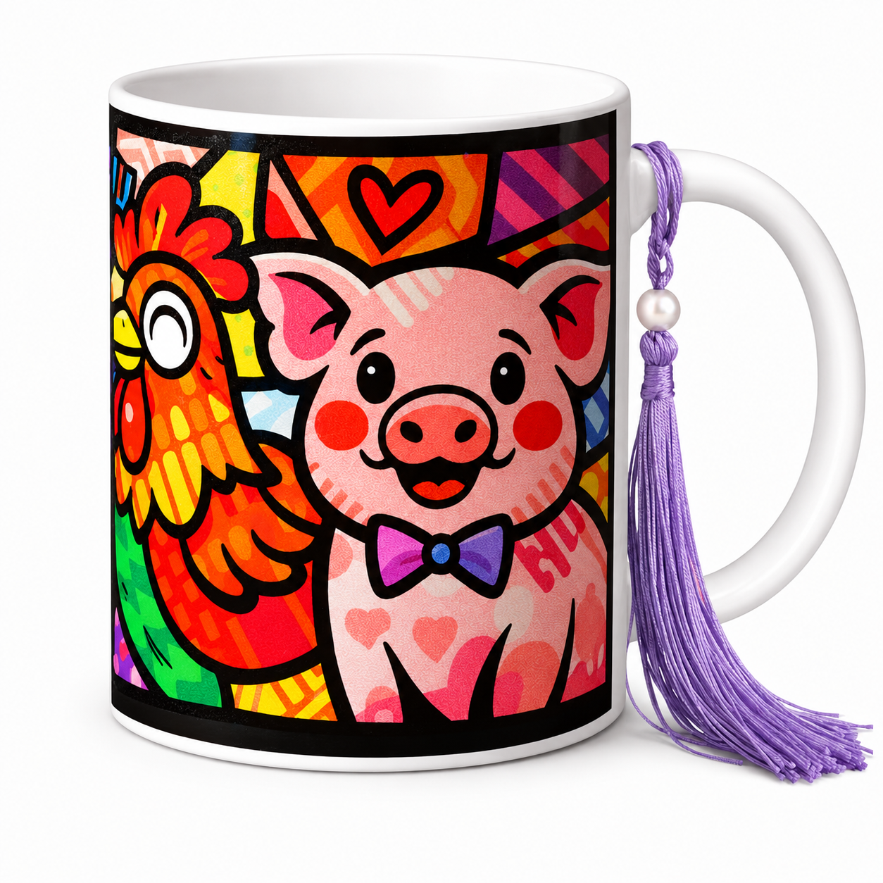 Caneca de cerâmica"Vegan porque toda vida importa" - Imagem 2