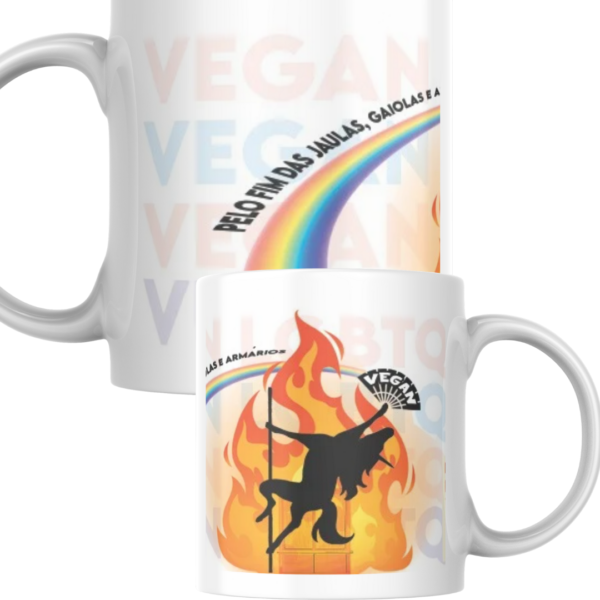 Caneca 325ml "Vegan LGBTQIA+"