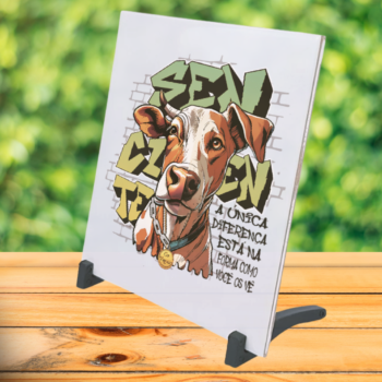 Azulejo decorativo 15x15cm "Metades"