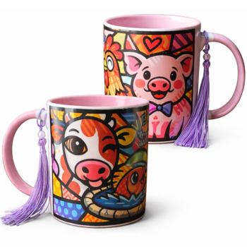 Caneca de cerâmica"Vegan porque toda vida importa"