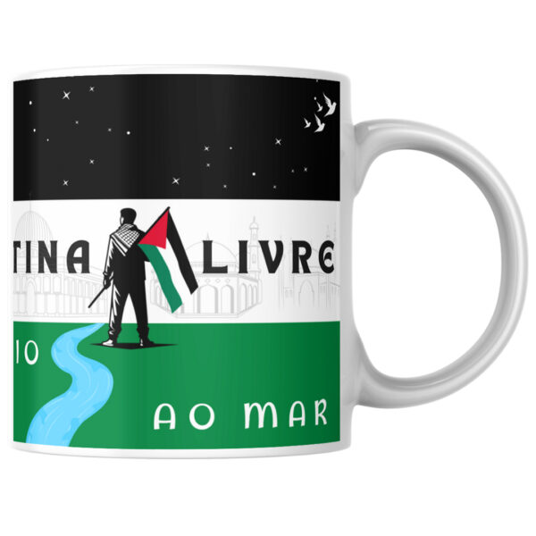 Caneca 325ml "Palestina livre!" - Imagem 3