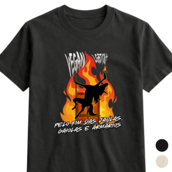 Camiseta 100% algodão "Vegan LGBT+"