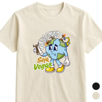 Camiseta "Salve o mundo" 100% algodão