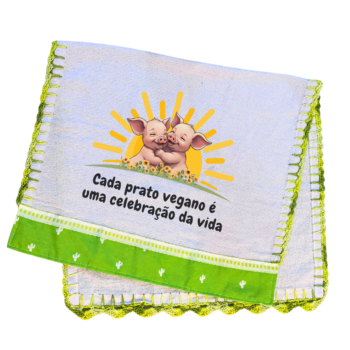 Pano de prato "Cada prato vegano"