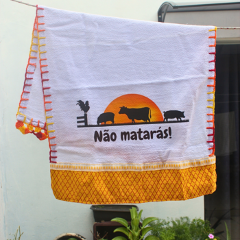 Pano de prato "Não matarás"