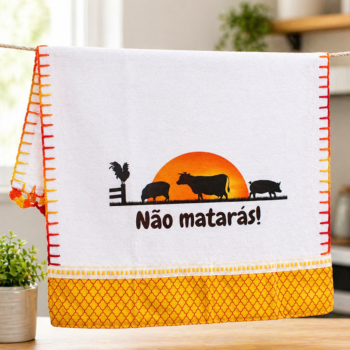 Pano de prato "Não matarás"