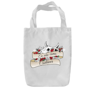 Bolsa de poliéster "Não como cadáver"