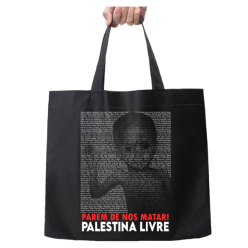 Sacola de poliéster reciclado "Crianças palestinas"