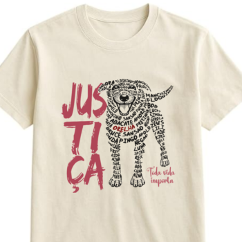 Camiseta "Orelha" off white 100% algodão