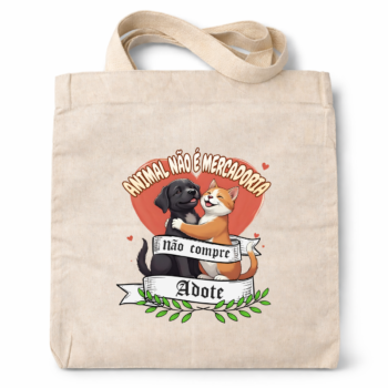 Ecobag 100% algodão "Adote"