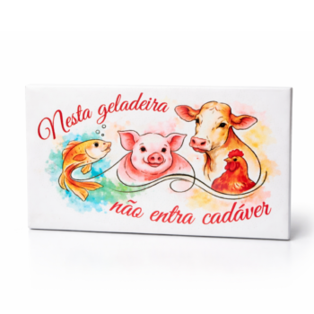 Imã de geladeira 9 x 5cm "Geladeira sem cadáver"