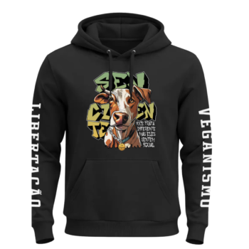 Moletom canguru flanelado c/ capuz "Metades"