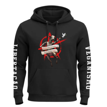 Moletom canguru flanelado c/ capuz "Liberdade"