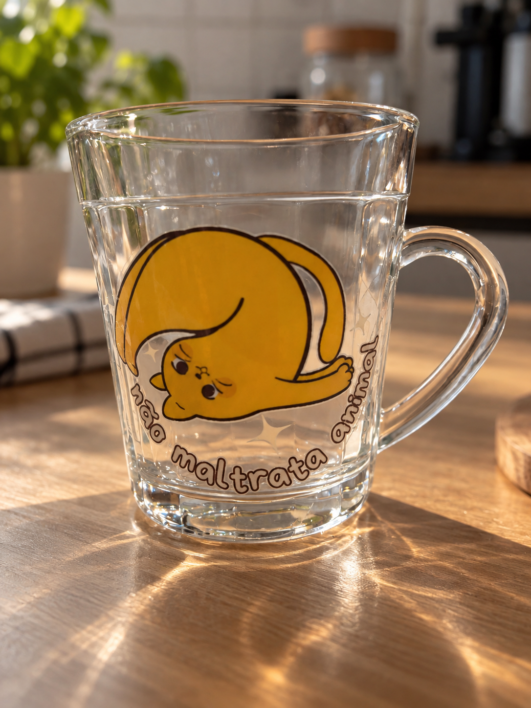 Caneca americano 200ml "Gato do yoga" - Imagem 5
