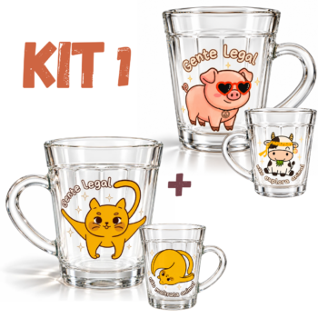 Kit 2 Canecas americano 200ml